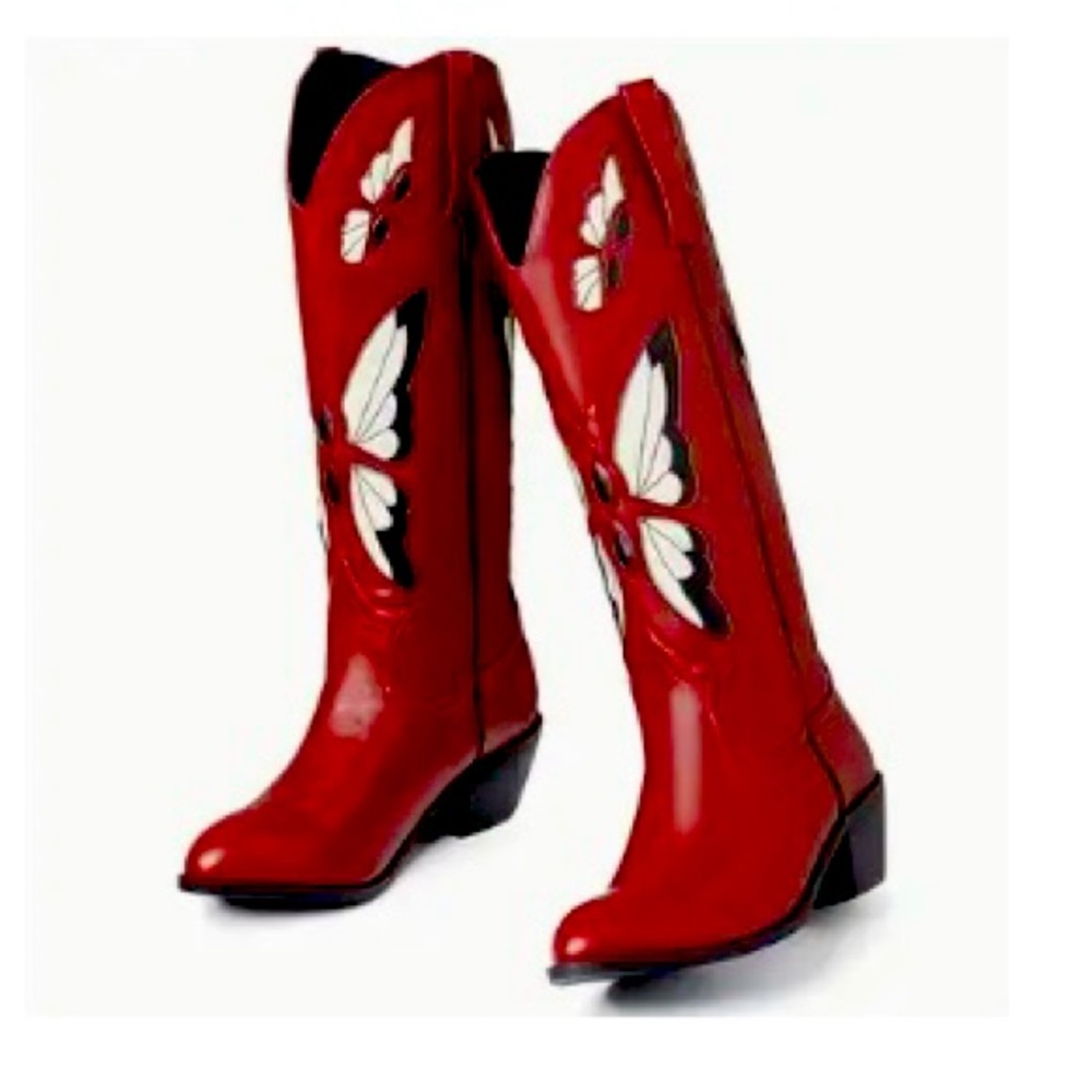 BRAND NEW butterfly cowboy boots